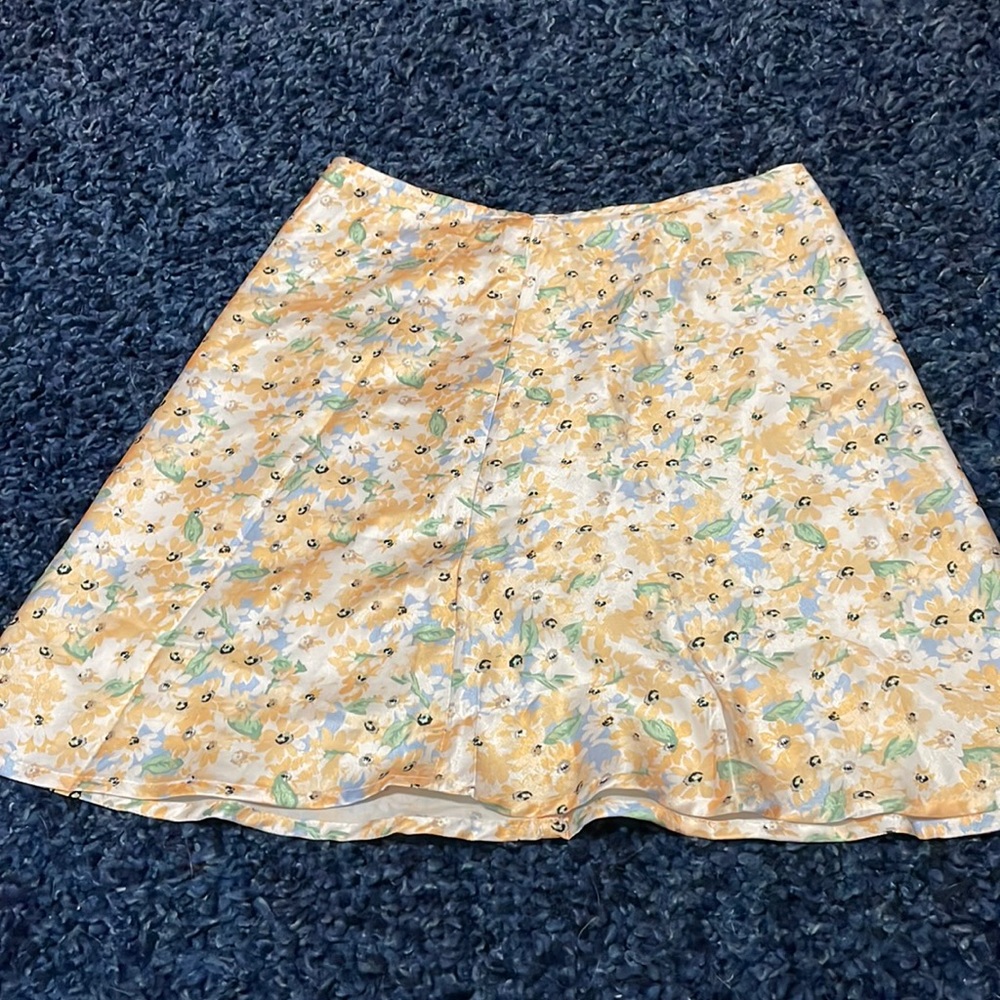 Flower mini skirt
